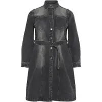 KAFFE CURVE Kcally Denim Dress - Black - 52