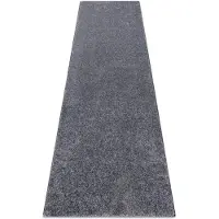 Rugsx Alfombra de pasillo SANTA FE gris 97 llanura color sólido 90x170 cm