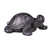 Danila-Souvenirs Koristeellinen kivi patsas veistos figuuri Kilpikonna musta 8 cm