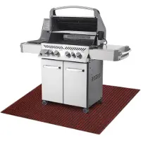 Rugsx Estera protectora para parrilla GIN 3086 para terraza, exterior - rojo 120x180 cm