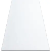 Rugsx Alfombra con refuerzo de goma RUMBA 1950 un solo color blanco 200x200 cm