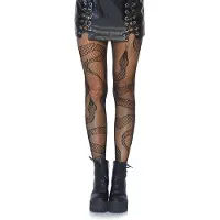 Leg avenue Snake -verkkotrikoot. Musta.