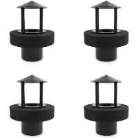 Torribaly 4X Floating Mist Dispenser Ultrasonic Humidifier Generators Nebulizer Water Fountain Mist Maker (Black)