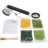 Jojomino Flocking Kit Staattinen ruohonlevitin ABS-minikone liukumattomalla kahvalla tee-se-itse Scenic-pöydälle