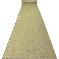 Rugsx Alfombra de pasillo sisal SION Mezcla Tejido plano verde 120cm 120x830 cm