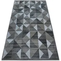 Rugsx Alfombra NOBIS 84196 Triángulos color caqui 120x170 cm