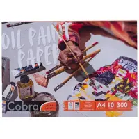 Cobra Oil färgpappersblock | 29,7 x 21 cm (A4), 300 g, 10 ark