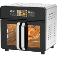 ROYAL SWISS Kuuma Ilmakärytin - - 23L - 2400W - 10 Ohjelmaa - Kaksiosainen Ovi