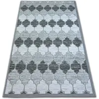 Rugsx Alfombra acrílica YAZZ 3766 Enrejado Trébol marroquí gris 160x220 cm