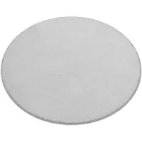 Rugsx Alfombra CASHMERE círculo plata 152 llanura circulo 133 cm
