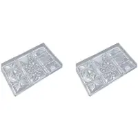 Typecat 2X Chocolate Cadny Bar Mold Polycarbonate Chocolate Mould Plastic Baking Pastry Cake Mold Bonbon Confectionery Tool