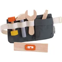 PlanToys Työkaluvyö M. Työkalu - Puu - - OneSize - Työkalut