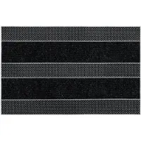 Rugsx Alfombrilla antideslizante BH 229 Rayas, exterior, interior - plata 45x70 cm