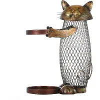 Typecat Kissan punaviinihylly Rahapotin säilytys Kodinsisustus Takorautainen viiniteline askartelu joululahja eläinten viiniteline