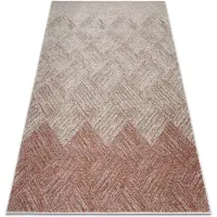 Rugsx Alfombra FUSION 9775 crema / terracota - Geométrica, moderna, abstracta 280x370 cm