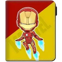 MaxPower Avengers Liittouma Miesten Lyhyt Lompakko, Keinonahka, Rentoon Tyyliin, Geležinis žmogus B