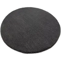 Rugsx Alfombra moderna y lavable LATIO 71351100 circulo gris circulo 160 cm