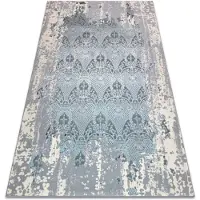 Rugsx Alfombra CORE W3824 Ornamento Vintage - estructural, dos niveles de vellón, azul claro / crema / gris 140x190 cm