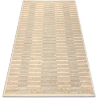 Rugsx FLUX 461.124.SA110 Alfombra de lana OSTA - Geométrica, estructural, loft beige / crema 120x170 cm