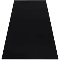 Rugsx Alfombra con refuerzo de goma RUMBA un solo color negro 70x250 cm