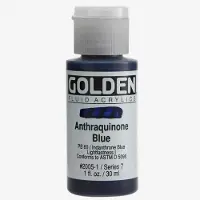 Golden Akrüüli Maali - GOLDEN - Antrakuinone Sinine - 30ml - Korkea kestävyys - Joustavuus