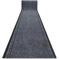 Rugsx Felpudo Alfombra de pasillo con refuerzo de goma MÁLAGA gris 2107 100 cm 100x550 cm