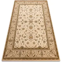 Rugsx Alfombra de lana OMEGA ARIES flores perla 135x200 cm