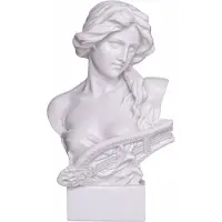 Danila-Souvenirs Marmorinen rintakuva patsas veistos Muinaisen kreikkalaisen mytologian jumalatar Artemis (Diana) 15 cm, 370 g