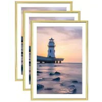 MaxPower Klassiset Seinään ja Pöytään Valokuvakehykset 3-Pack, Vaaka-asento, 40.64x50.8 cm Näyttö., 121