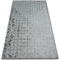 Rugsx Alfombra acrílica PATARA 0140 color blanco arena/turquesa 80x150 cm