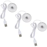 Typecat 3X Valkoinen donitsikostutin USB-toimistopöytäkäyttöön tarkoitettu minikannettava ilmanpuhdistin