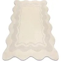 Rugsx Alfombra DUNE 2879 SHAPE crema – Marco, estructura, forma irregular 160x220 cm