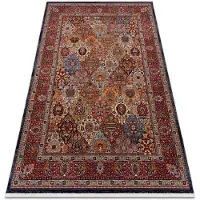 Rugsx Matto KESHAN Ornamentti, kehys itämainen 7576/53511 terrakotta