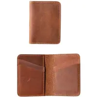 MaxPower Premium Aito Nahka Miesten Lompakko - Ohut Vintage Kortti- ja Kolikkotaskulla, RFID Suojaus Kor