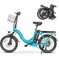 Samebike Sähkökäyttöinen Taitettavia Pyörä - - CY20-FT-LB - 250W - 20 Tuumaa - Kantama 60-110 km