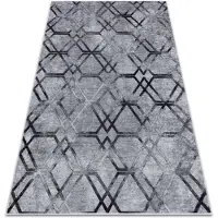 Rugsx Alfombra lavable MIRO 51805.803 Geométrico, enjerado antideslizante - gris 200x290 cm
