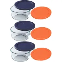 Pyrex -s ilytyskulho, kirkas, 2 kupin s ilytysastia, 3 kpl, 2 v rillist kantta