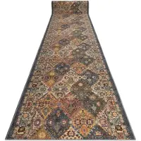 Rugsx Tapete antideslizante MODERN CLASSIC clásico beige / gris 19 150cm 150x800 cm