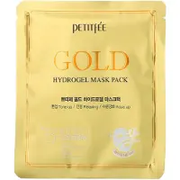 Petitfee Gold Hydrogel Mask kultaa ja ginseng-uutetta sisältävä naamio – 5 kpl