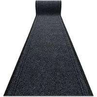 Rugsx Felpudo Alfombra de pasillo con refuerzo de goma MÁLAGA antracita 2082 100 cm 100x320 cm