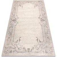 Rugsx Alfombra Wool ANGEL 6623 / 52022 Ornamento, marco beige 80x150 cm