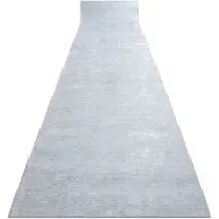 Rugsx Alfombra de pasillo con refuerzo de goma LOTUS SMOOTH 52421 Melange gris lavable 100cm 100x290 cm