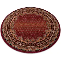 Rugsx Alfombra de lana POLONIA círculo BARON borgoña circulo 200 cm