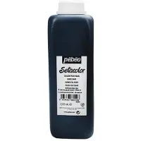 Pebeo Tekstiilimaali - Setacolor - Musta - 1 Litra - Matta ja kirkas väri - Valonkestävyys