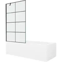 Mexen Kylpyamme Vega viimeistelyllä ja lasiseinällä, 150x70 cm + 100 cm