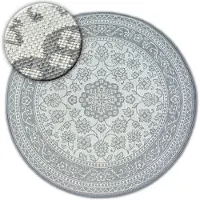 Rugsx STRING SIZAL FLAT 48691/591 WITRAG -pyöreä matto, sininen