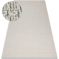 Rugsx Alfombra ORIGI 3561 crema - hilo de SISAL tejido plano 155x220 cm