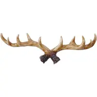 Torribaly Vintage Deer Antlers Seinäkoukkuun kiinnitettävä vaateripustin vaateteline avaimenperä koristeelle B