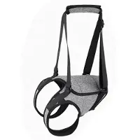 Melitt Adjustable Dog Sling Back Legs Hip Support Pet Dogs Aid Assist Tool for Aid and Ligament Rehabilitation Lift Harness L