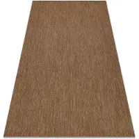 Rugsx Alfombra de cuerda sisal FLAT 48663/870 Liso marrón 80x150 cm